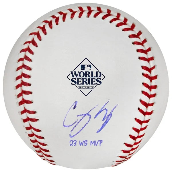 Corey Seager Signed 2023 World Series Baseball | '23 WS MVP Inscription