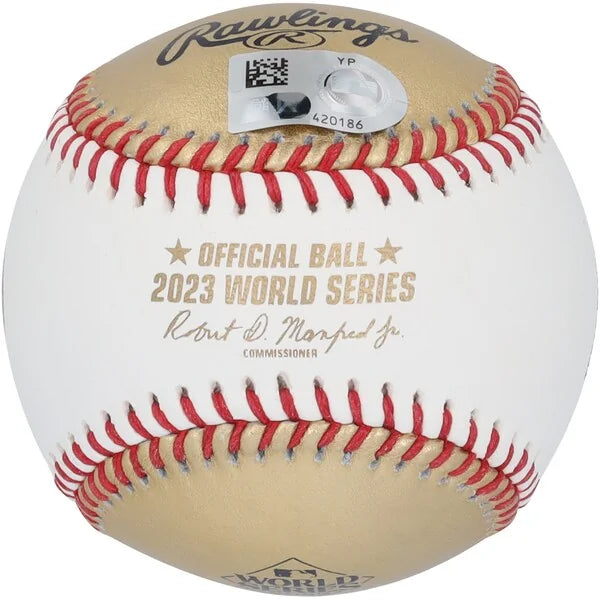 Corey Seager Signed 2023 World Series Baseball | 23 WS MVP Inscription
