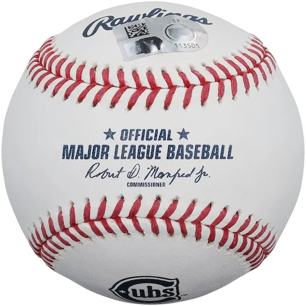 2025 Matt Shaw Signed Chicago Cubs Baseball | Fly The W Inscription