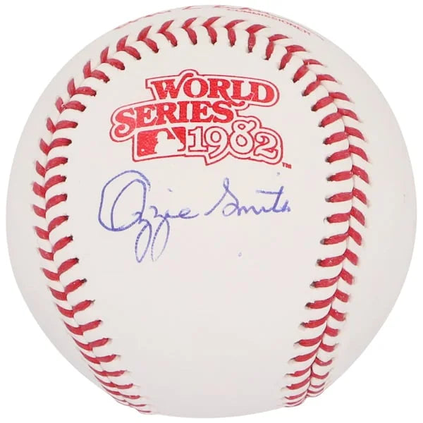 Ozzie Smith Signed 1982 World Series Logo Baseball | Cardinals