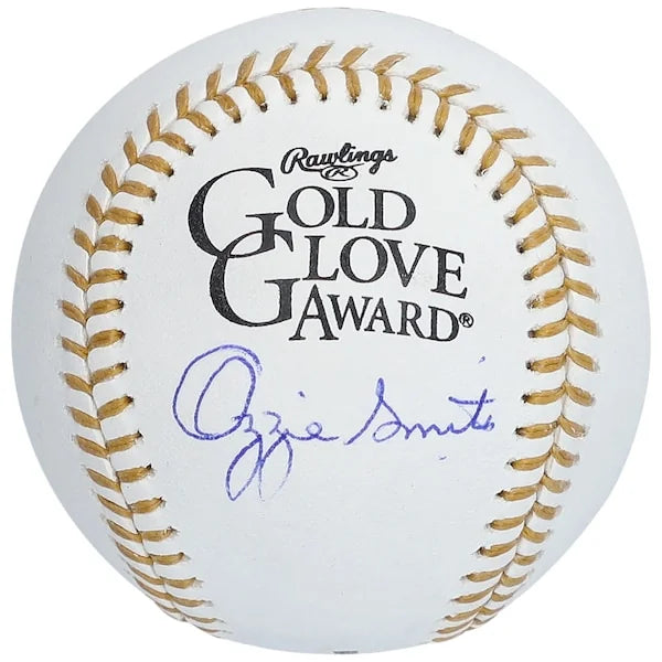 Ozzie Smith Signed Gold Glove Logo Baseball | St. Louis Cardinals