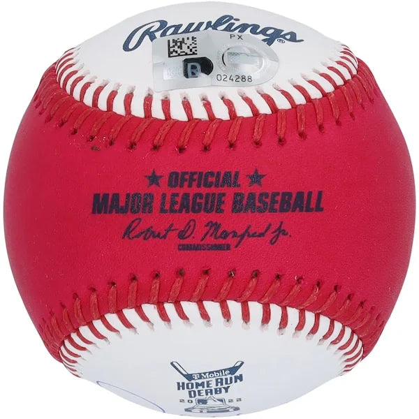 Juan Soto Signed 2022 Home Run Derby Money Baseball | Nationals