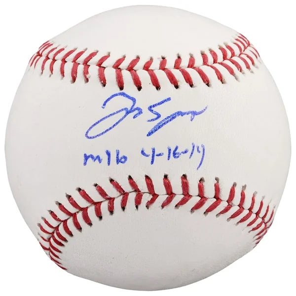 George Springer Signed Baseball | MLB Debut 4/16/14 Inscription