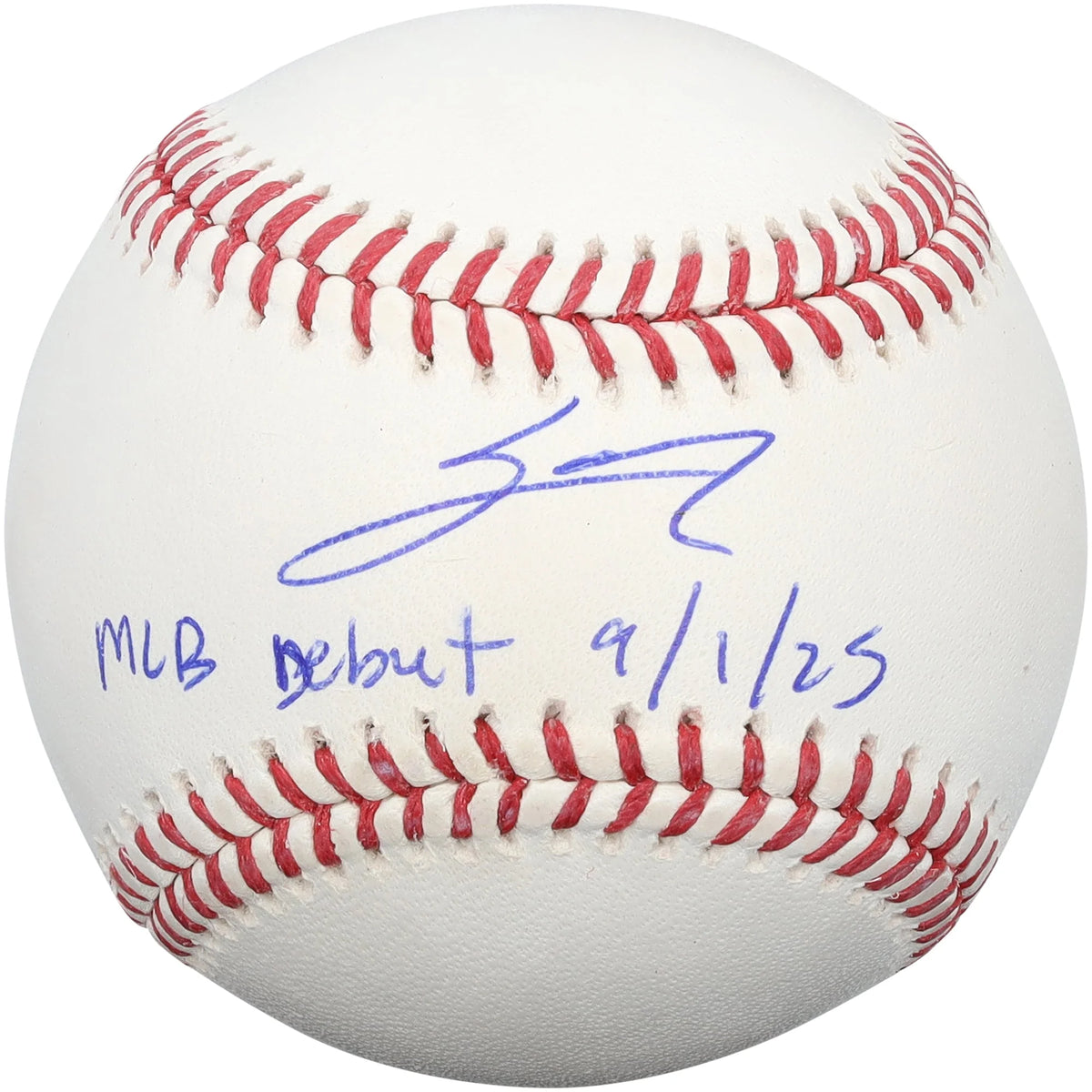 Sal Stewart Signed Baseball | MLB Debut 9/1/25 Inscription