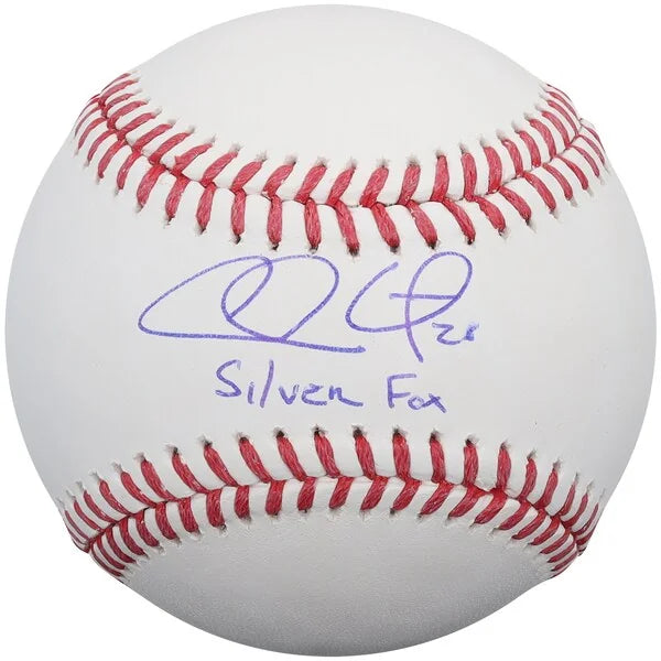 Chase Utley Signed Baseball | Silver Fox Inscription