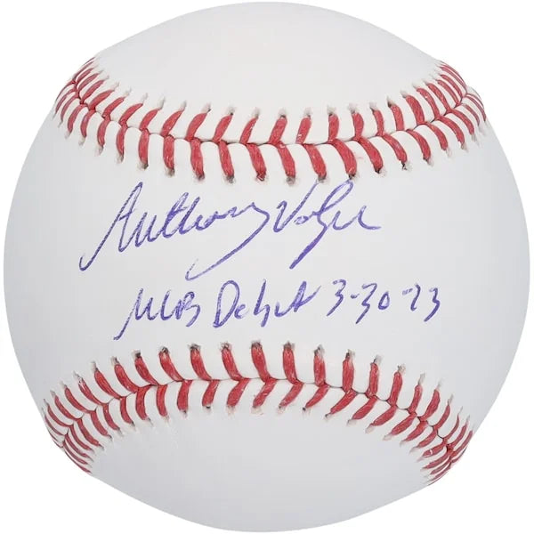 Anthony Volpe Signed Baseball | MLB Debut 3-30-23 Inscription