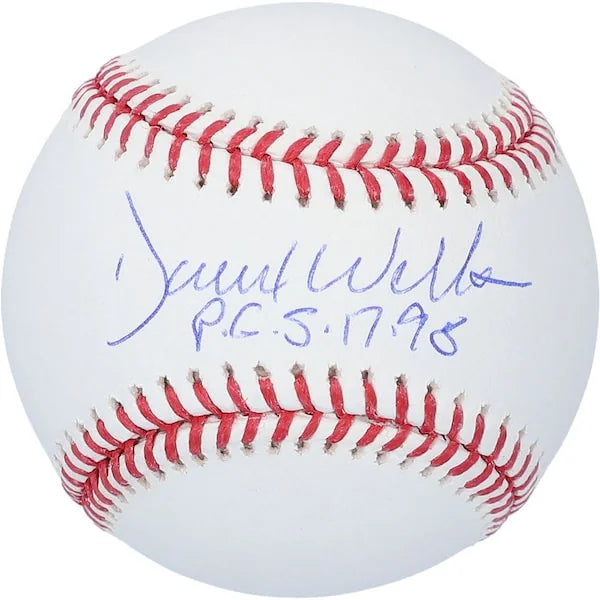 David Wells Signed Yankees Baseball | PG 5-17-98 Inscription