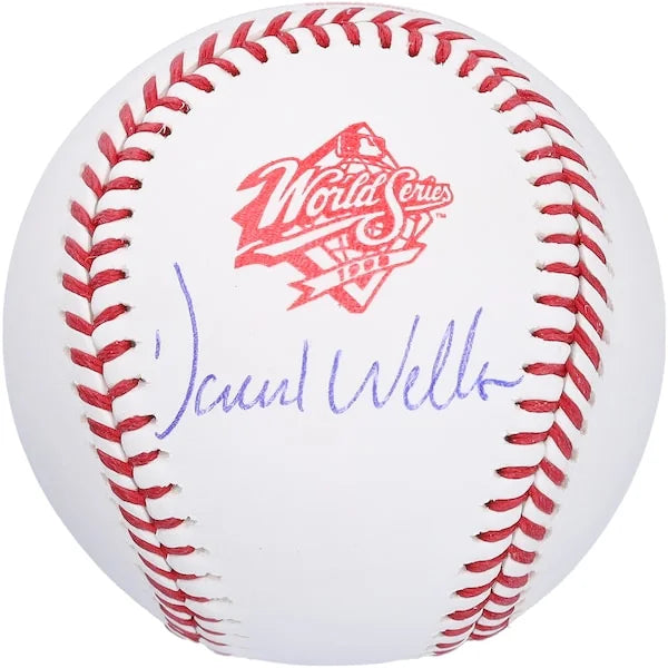 David Wells Signed 1998 World Series Logo Baseball | Yankees