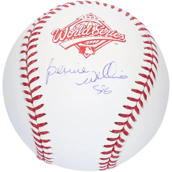 Bernie Williams Signed 1996 World Series Logo Baseball | Yankees
