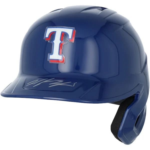 Wyatt Langford Signed Texas Rangers Replica Batting Helmet | Authenticated