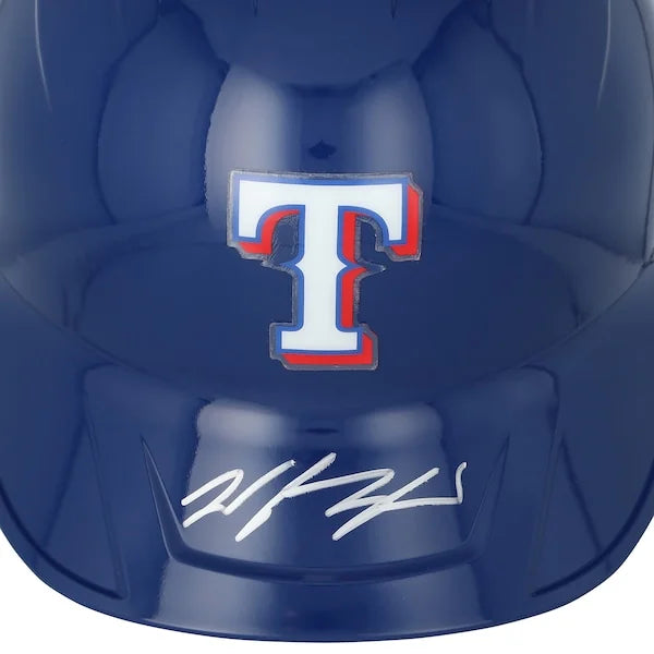 Wyatt Langford Signed Texas Rangers Replica Batting Helmet | Authenticated