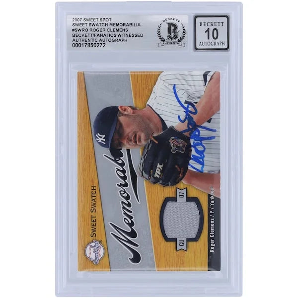 Roger Clemens Signed 2007 Upper Deck Sweet Spot Card | Graded 10