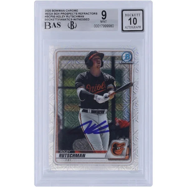 【美品】Adley Rutschman_直筆サイン_シリアル#50_RCカード Adley Rutschman Signed 2020 Bowman Chrome Card – The Ballers Bank