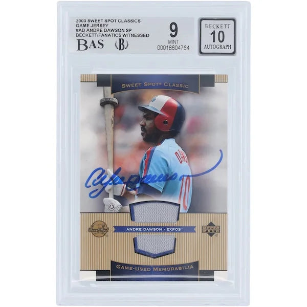 Andre Dawson Signed 2003 Upper Deck Sweet Spot Classic Card | Beckett Authenticated