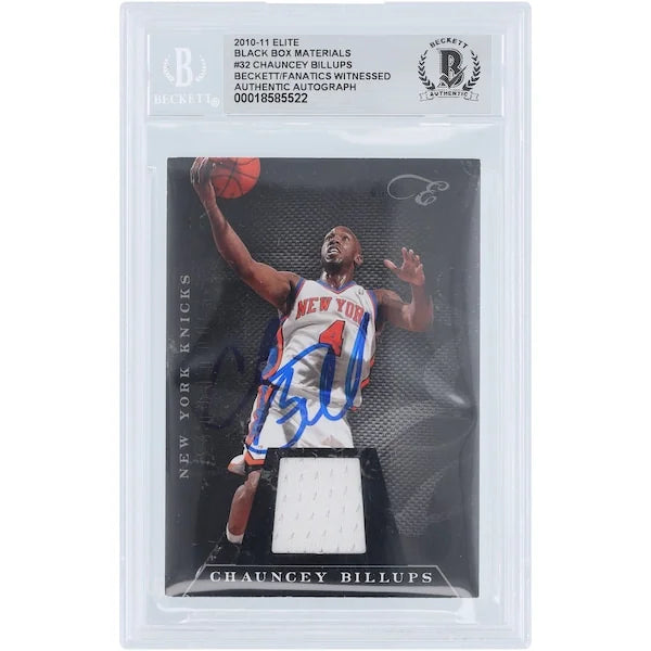 Chauncey Billups Signed 2010-11 Panini Elite Black Box Jersey Relic Card | #32 /99