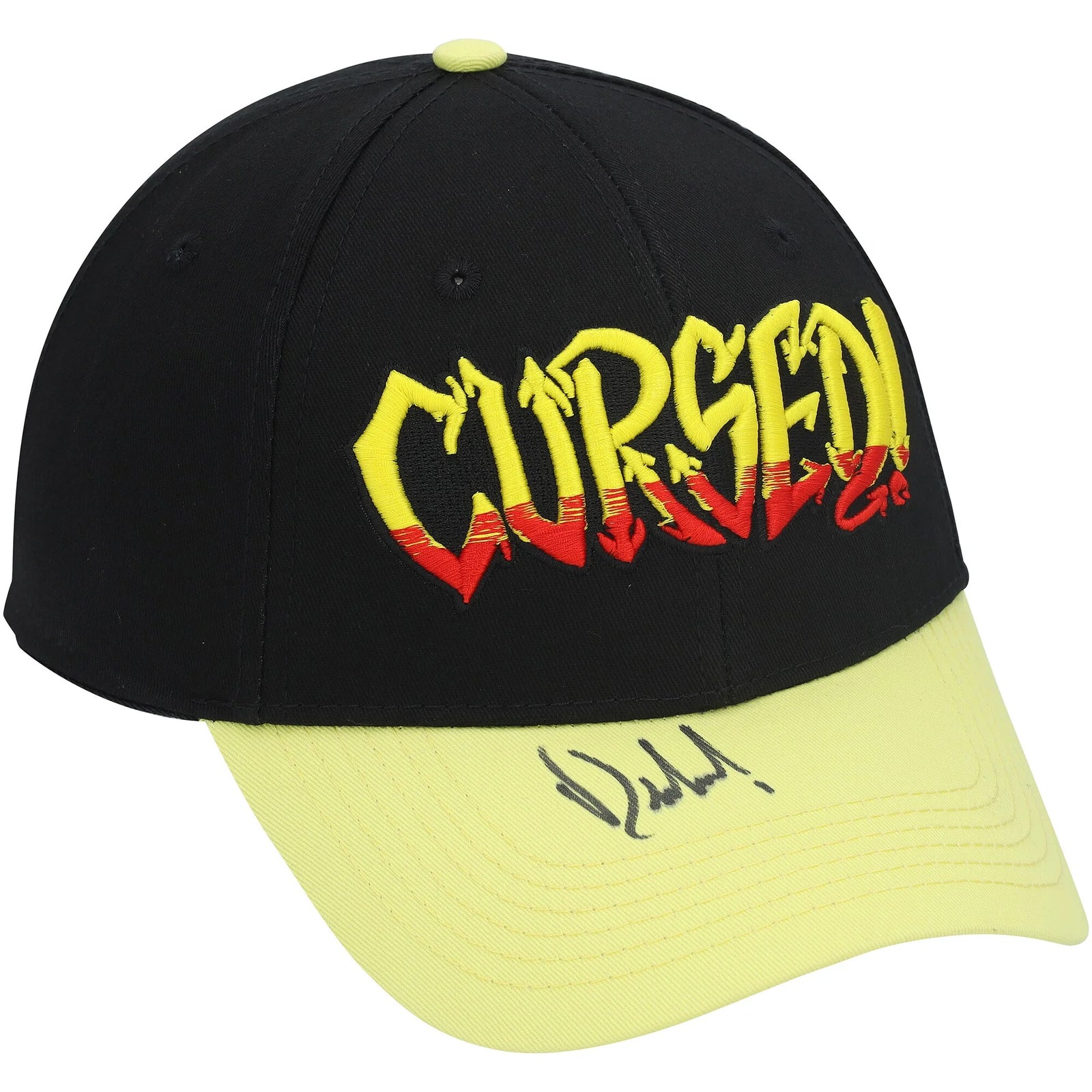 Danhausen Signed Black & Yellow Cursed Adjustable Cap | WWE