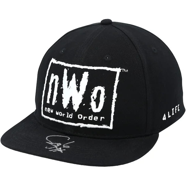 Syxx Signed NWO 4 Life Snapback Cap | Black & White