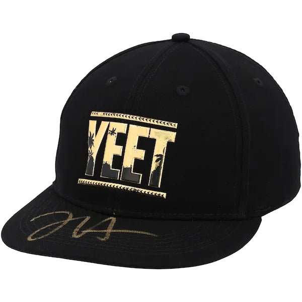 Jey Uso Signed Black & Gold YEET Snapback Cap | Authenticated