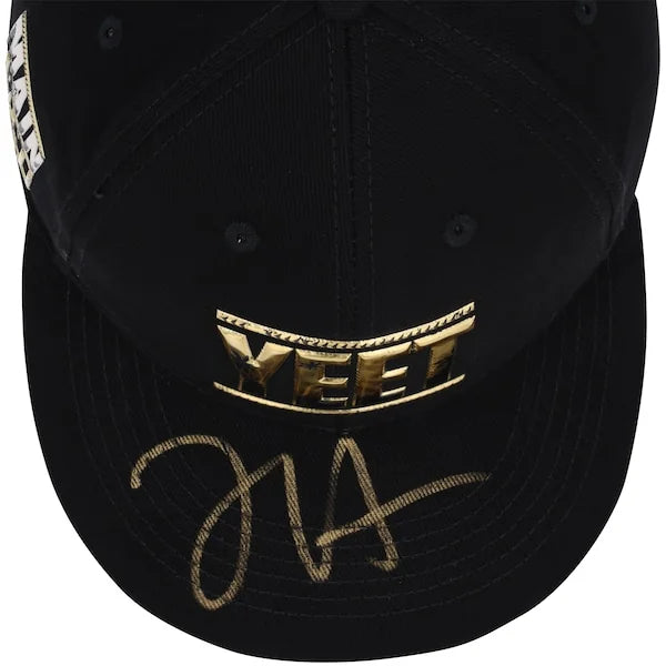 Jey Uso Signed Black & Gold YEET Snapback Cap | Authenticated