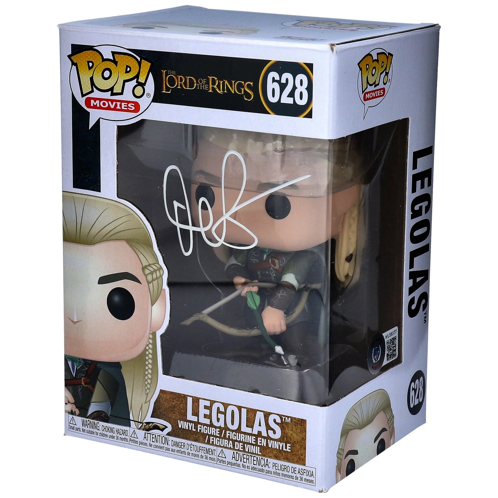 Orlando Bloom Signed Lord of the Rings Legolas Funko Pop #628 | Authenticated