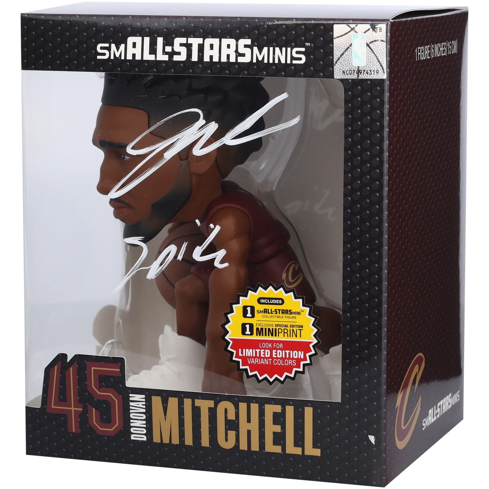 Donovan Mitchell Signed Cavaliers smALL-STARS Minis Figurine | Spida Inscription
