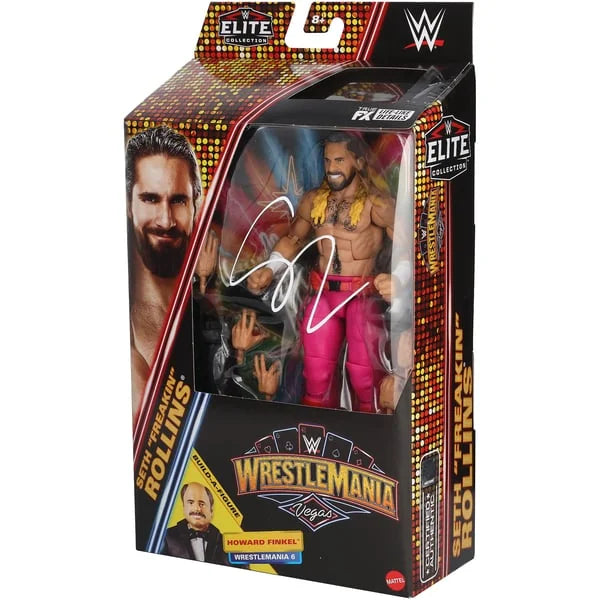 Seth Rollins Signed Mattel WrestleMania 41 Elite Action Figure | WFIGUWR0348