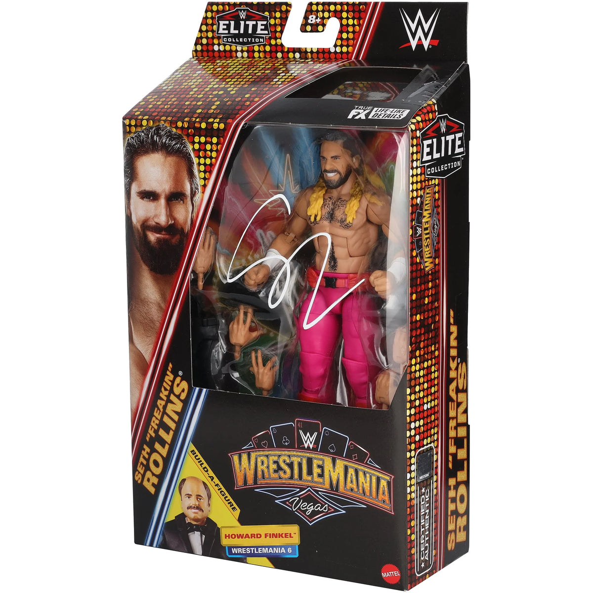 Seth Rollins Signed Mattel WrestleMania 41 Elite Action Figure | WFIGUWR0348