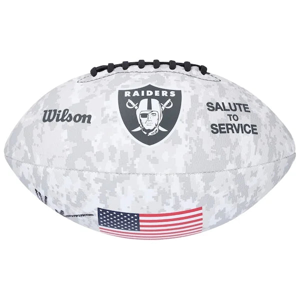 Marcus Allen Signed Raiders 2024 Salute To Service Football | Authenticated