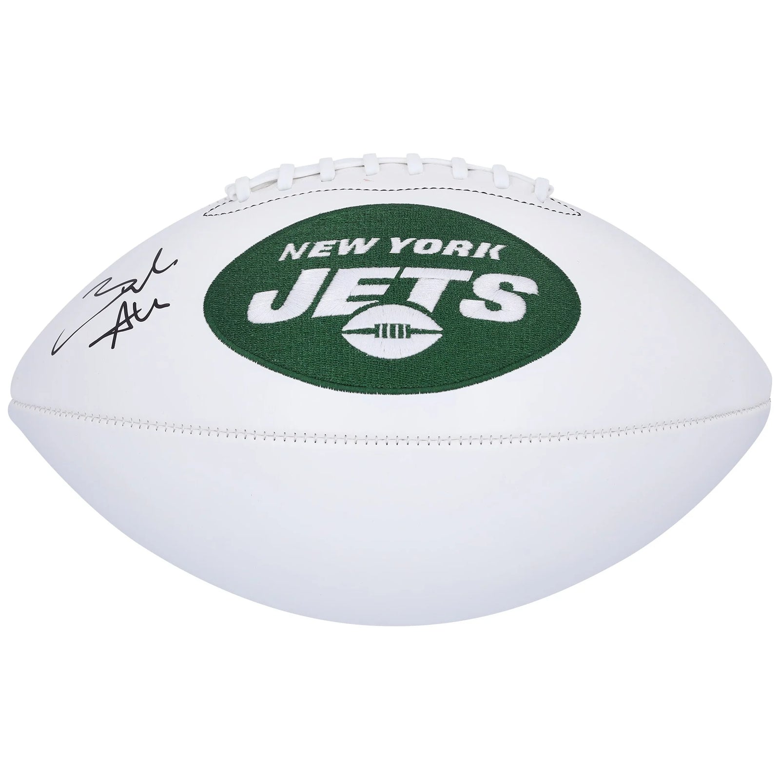 Braelon Allen Signed Jets Football | Wilson White Panel