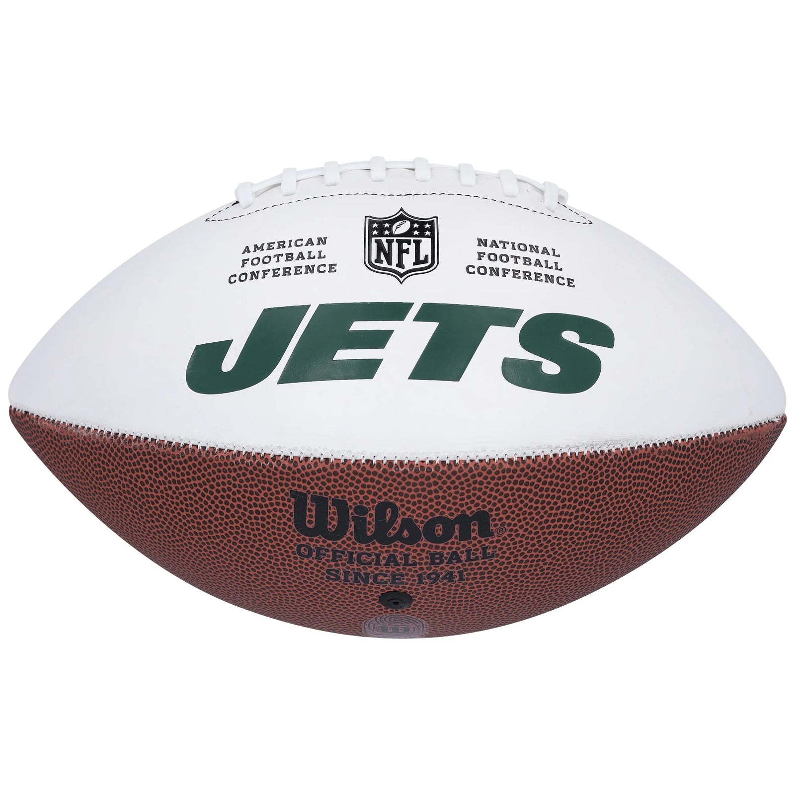 Braelon Allen Signed Jets Football | Wilson White Panel