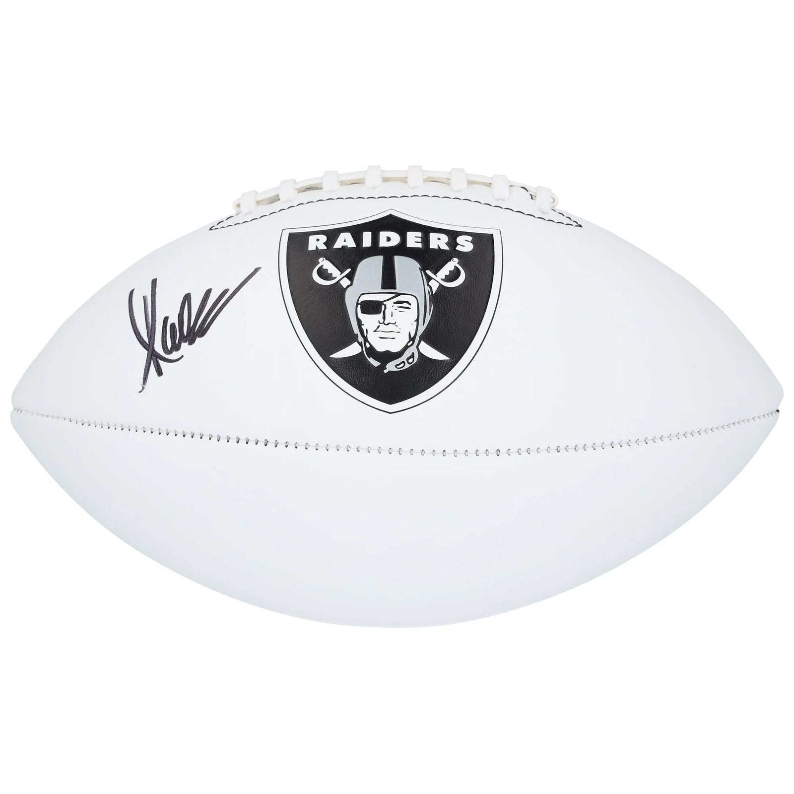 Marcus Allen Signed Raiders Football | Franklin White Panel