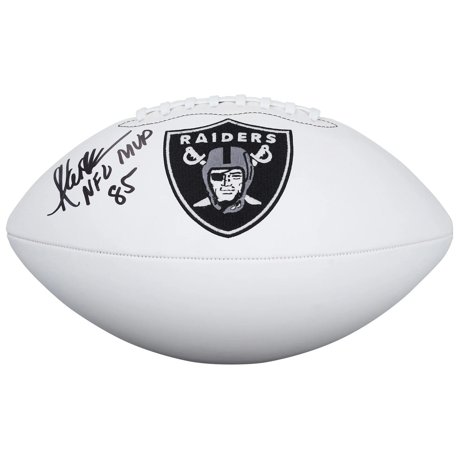 Marcus Allen Signed Raiders Football | NFL MVP 85 Inscription