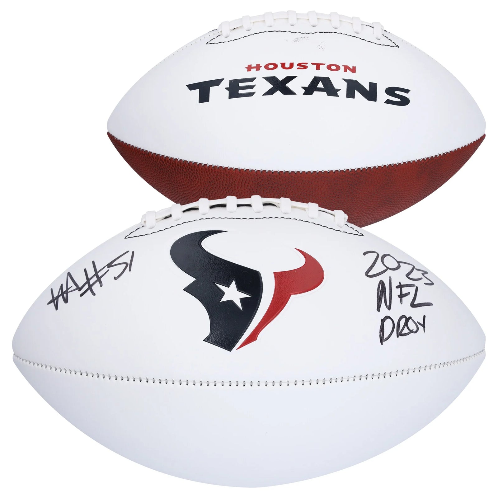 Will Anderson Jr. Signed Texans Football | 2023 NFL DROY Inscription