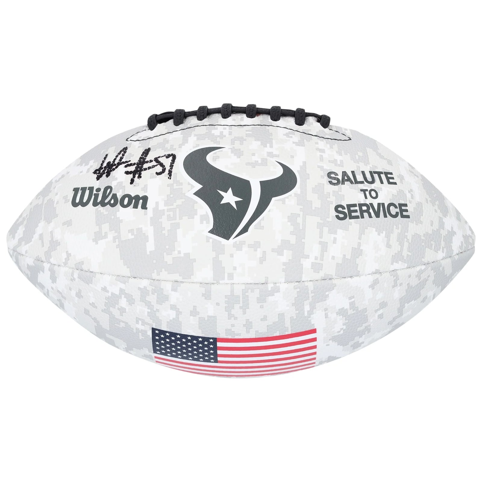 Will Anderson Jr. Signed 2024 Salute To Service Football | Houston Texans