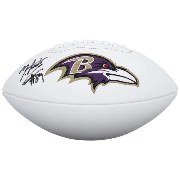 Mark Andrews Signed Wilson White Panel Football | Baltimore Ravens