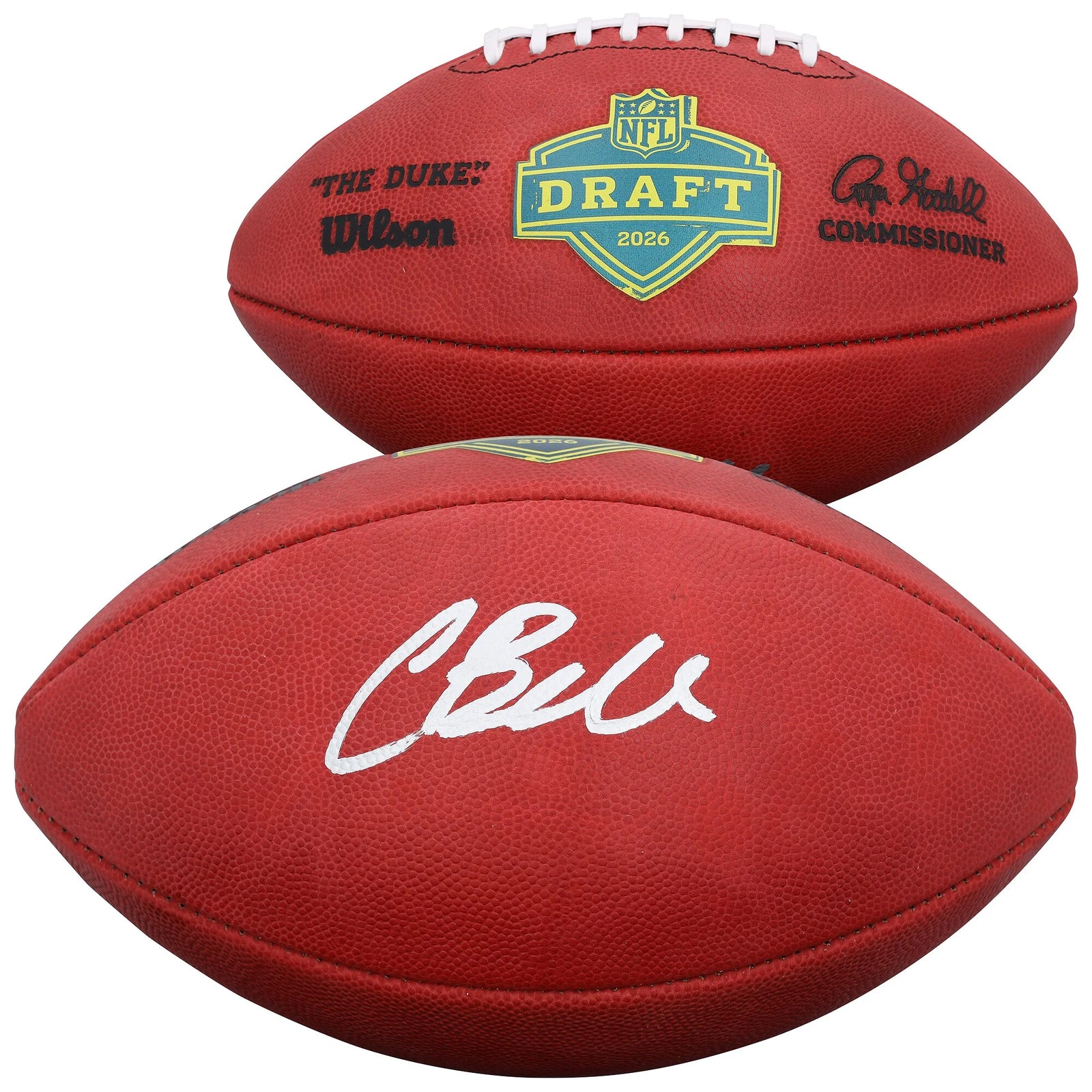 Chris Bell Signed Miami Dolphins Football | Wilson Duke