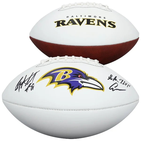 Anquan Boldin Signed Football | SB XLVII Champs Inscription