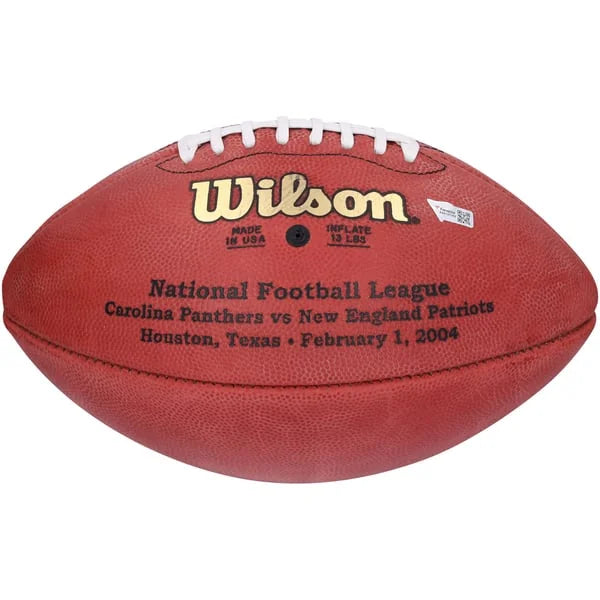 Tom Brady Signed Patriots Super Bowl XXXVIII Football | Authenticated | WFTBLBR0005