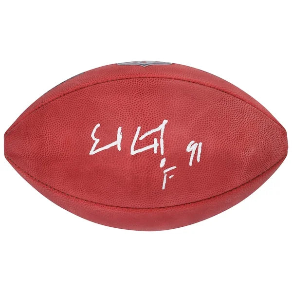 Earl Campbell Signed Houston Oilers Football | HOF 91 Inscription