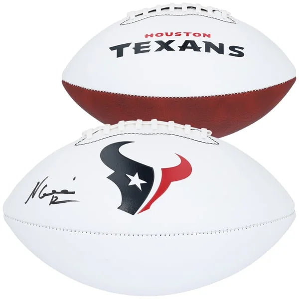 Nico Collins Signed Houston Texans Football | Authenticated | WFTBLCO0093