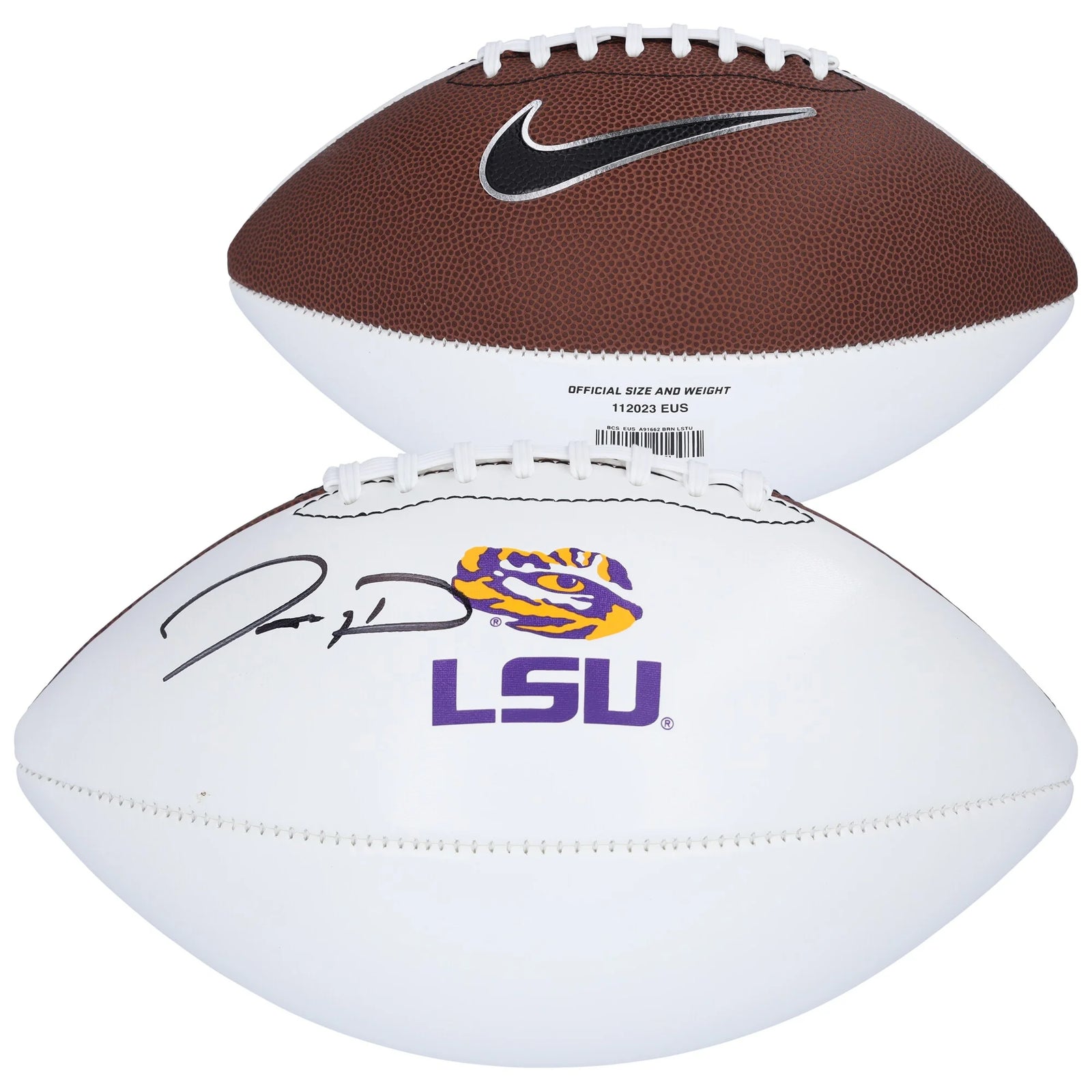 Jayden Daniels Signed LSU Tigers Nike Football | Authenticated