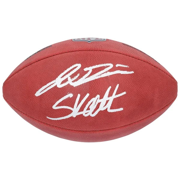 Jaxson Dart & Cam Skattebo Signed Giants Football | Wilson Duke