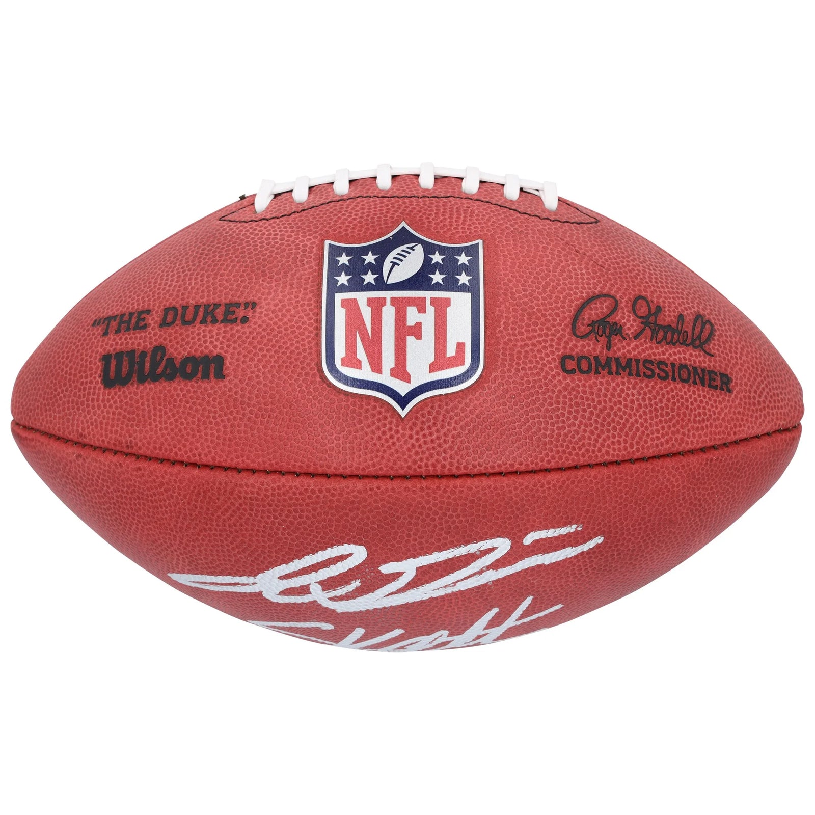 Jaxson Dart & Cam Skattebo Signed Giants Football | Wilson Duke