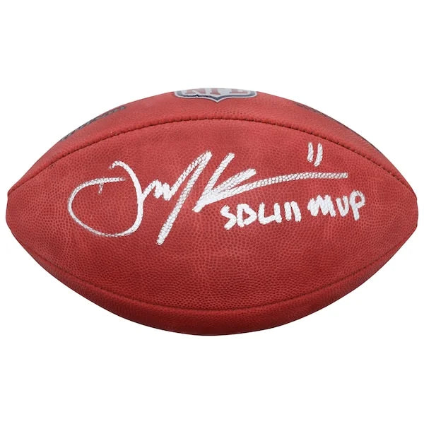 Julian Edelman Signed Patriots Football | SB LIII MVP Inscription