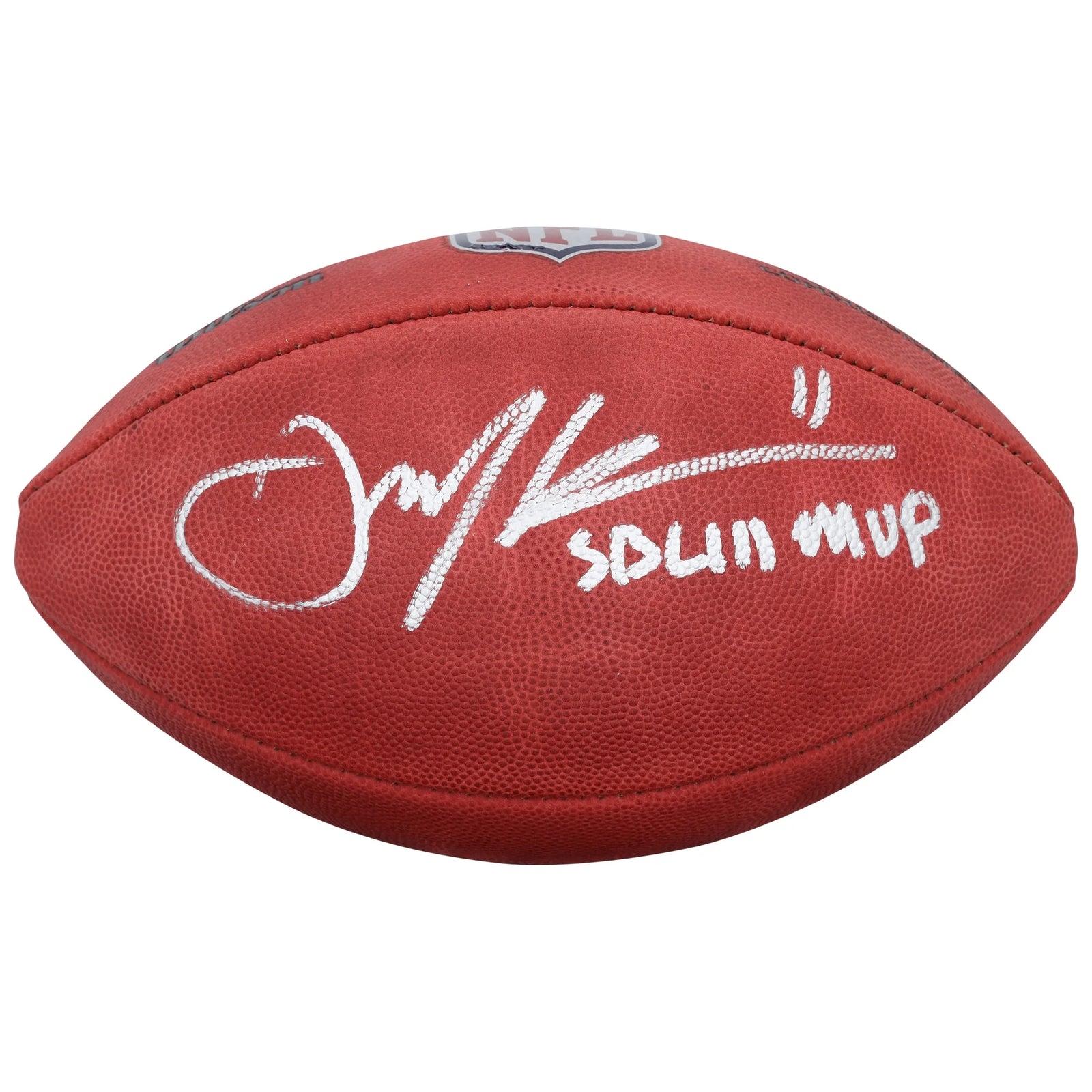 Julian Edelman Signed Patriots Football | SB LIII MVP Inscription