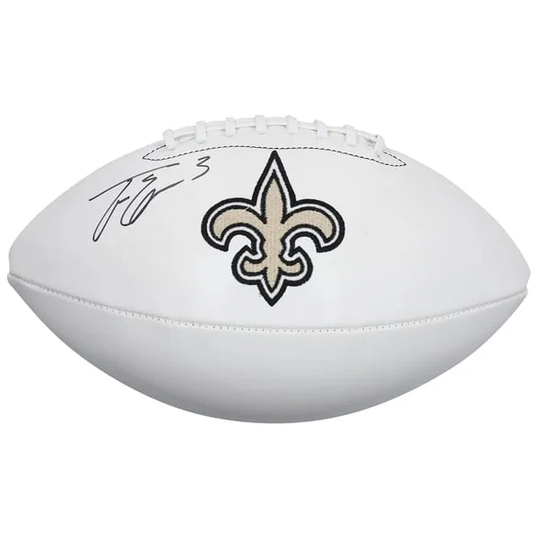 Travis Etienne Jr Signed Wilson White Panel Football | New Orleans Saints | WFTBLET0008
