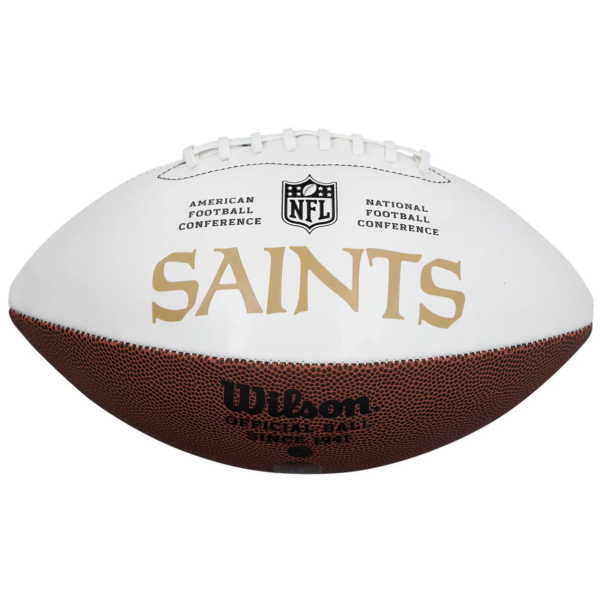 Travis Etienne Jr Signed Wilson White Panel Football | New Orleans Saints | WFTBLET0008