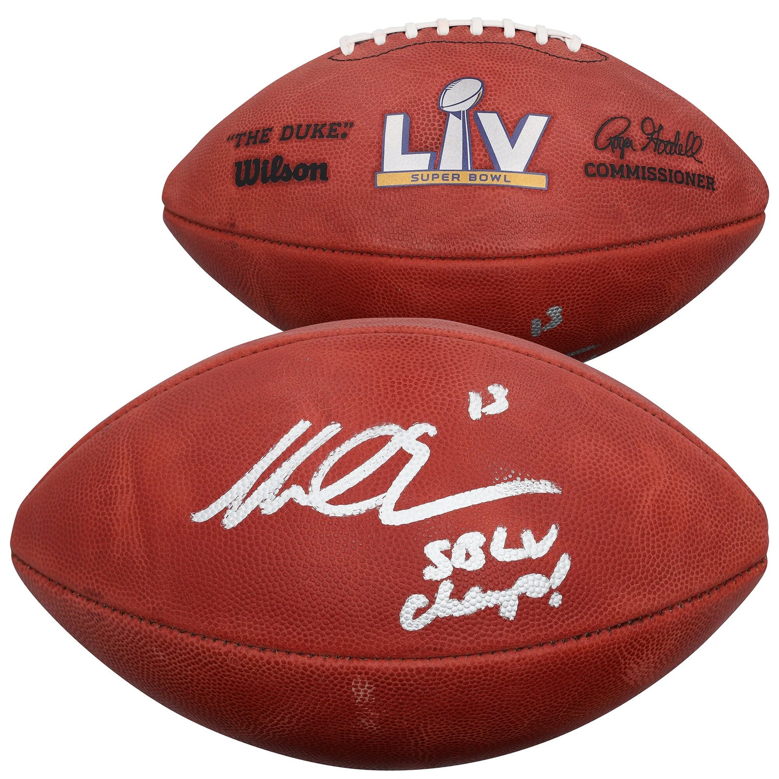 Mike Evans Signed Super Bowl LV Duke Football | LV Champs Inscription