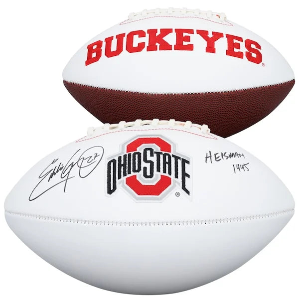 Eddie George Signed Rawlings Football | Heisman 1995 Inscription