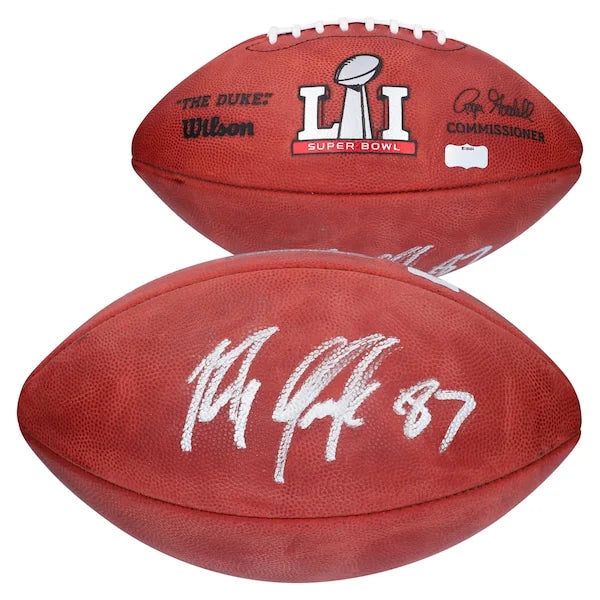 Rob Gronkowski Signed Wilson Super Bowl LI Pro Football | Patriots